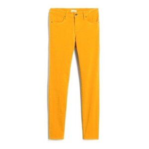 Edyson Women's size 30 Short Hampton Skinny Golden Yellow Stretch Corduroy Pants
